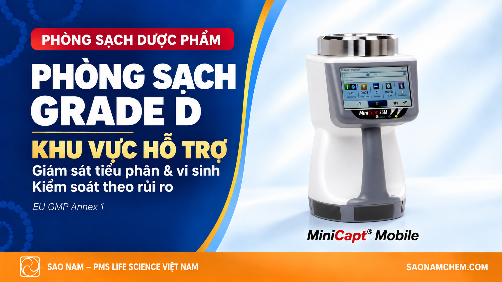 Cấp sạch Grade D phòng sạch dược: khu hỗ trợ và yêu cầu giám sát
